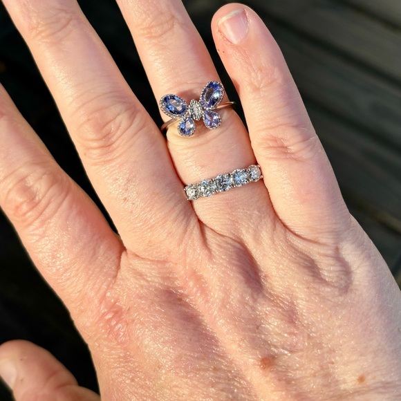 SOLD EFFY® Tanzanite Butterfly Ring (1-1/6 ct. t.w.) Sterling Silver $600 - Picture 7 of 9